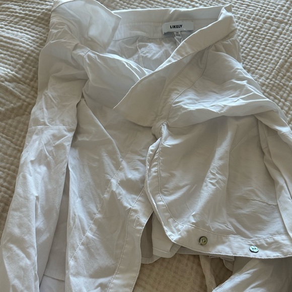 Likely White Button Up Top - Picture 1 of 3